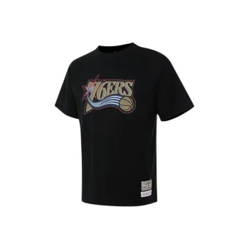 Mitchell & Ness x NBA Philadelphia 76ers Lifestyle T Shirt Unisex Black