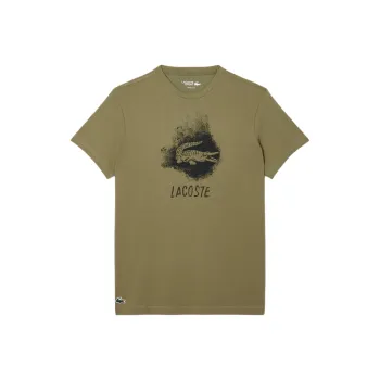 LACOSTE T Shirt Men's Khaki Green