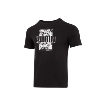 PUMA Palm Resort T Shirts Men Black