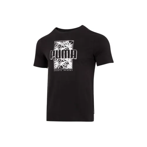 PUMA Palm Resort T Shirts Men Black