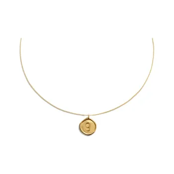 Monica Vinader Sterling Silver Plated With 18k Gold Necklaces Women's Gold