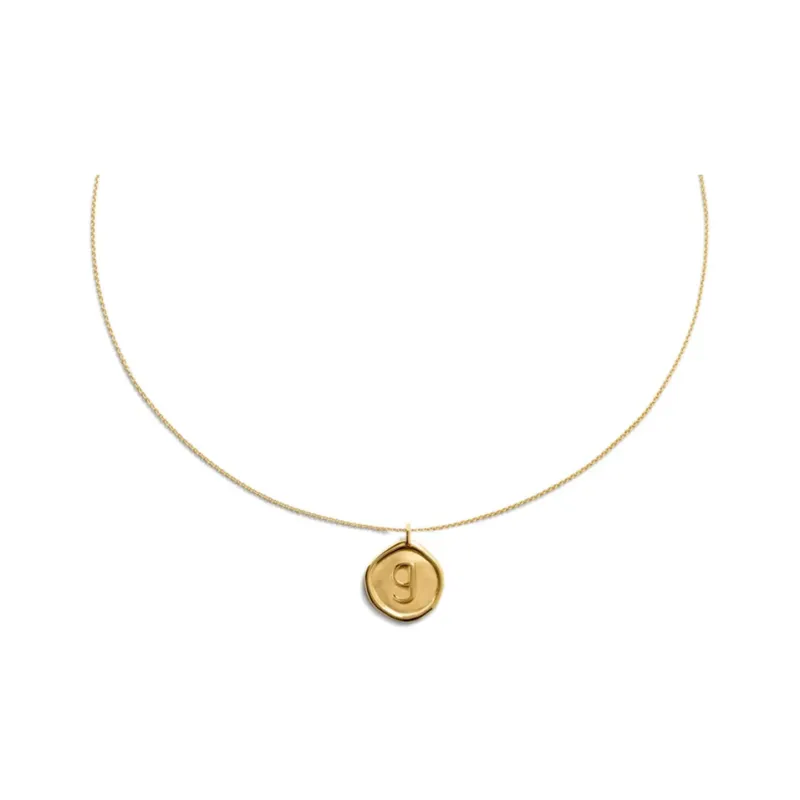 Monica Vinader Sterling Silver Plated With 18k Gold Necklaces Women's Gold-0