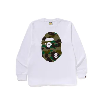 A BATHING APE City Camo Big Ape Head L/S Tee