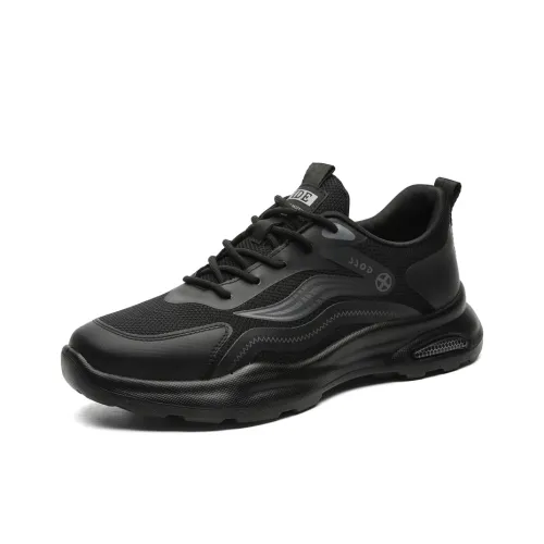 V ZERO FIVE Wear Resistant Coverage Low Top Casual Shoes Men's Black
