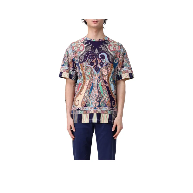 ETRO Paisley Printed Crewneck T Shirt-1