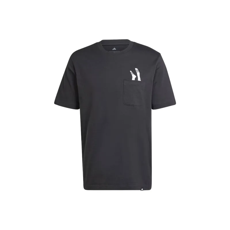 Adidas Lounge Slides Graphic Pocket T Shirt-0
