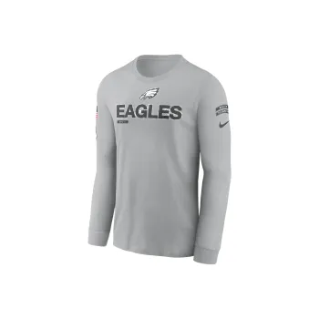 Nike Philadelphia Eagles Salute To Service Mascot Edge Legend Men's Nike Nfl Long Sleeve T Shirt