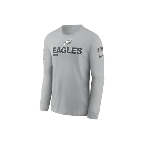 Nike Philadelphia Eagles Salute To Service Mascot Edge Legend Men's Nike Nfl Long Sleeve T Shirt