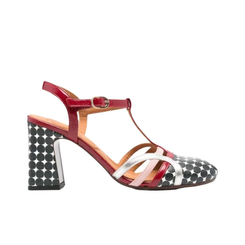 CHIE MIHARA Mendy Chunky Heel High Heels 9cm Women's Black-1