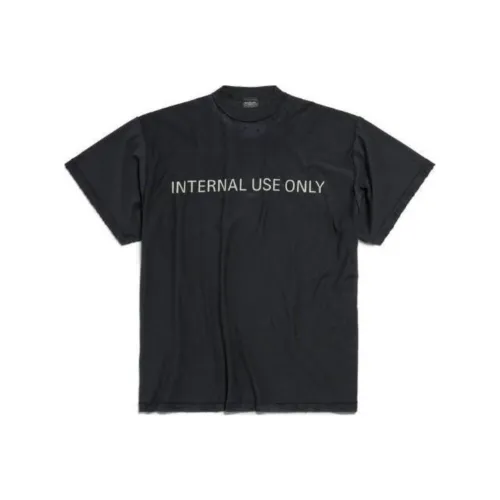 Balenciaga FW24 'Internal Use Only' Inside Out T Shirt Black