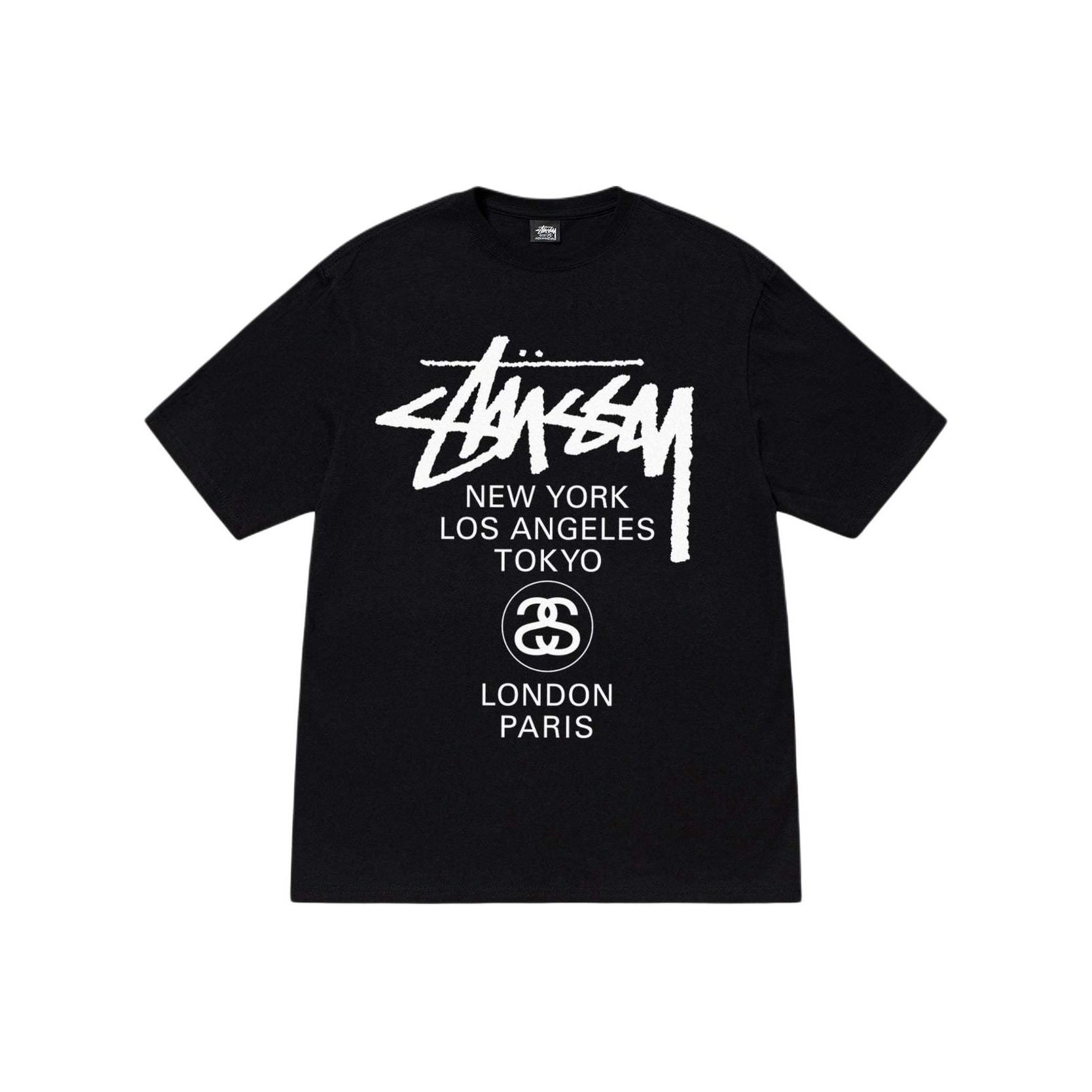 ★人気★【Stussy】★Stussy World Tour LS T-Shirt★Coral★ stussy-orange-World-Tour-Long-