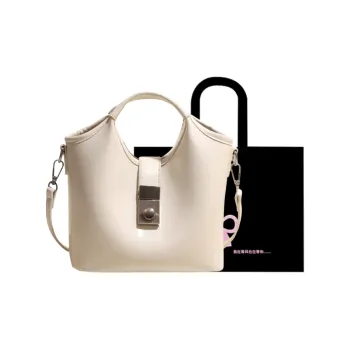 HACIN PU One Shoulder Handbag Women's White/Black/Yellow/Pink