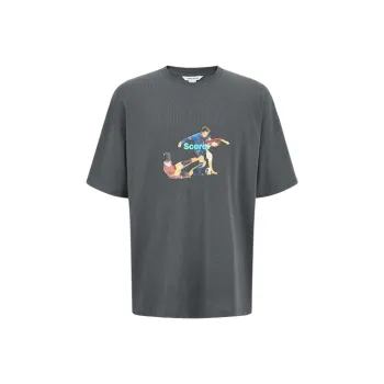 URBAN REVIVO T Shirts Men Medium Gray