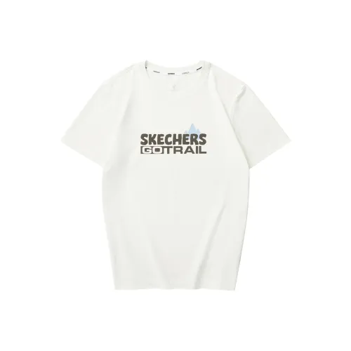 Skechers Drop Shoulder Sleeve T-Shirt Men's Marshmallow White