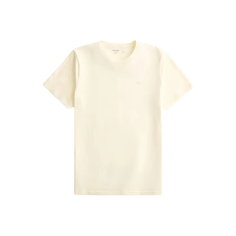Hollister T-Shirts Men Beige-0