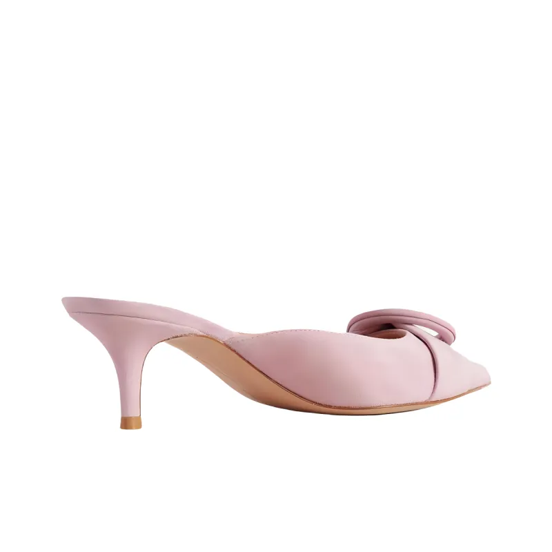 GIANVITO ROSSI Portofino Closed Toe Slippers 5.5cm Women's Light Pink-2