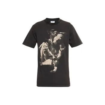 OFF WHITE Graphic Printed Crewneck T Shirt