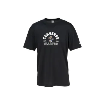Converse T Shirt Unisex Black × White