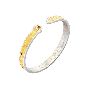 VXSAX 999 Fine Silver Bangles Women's Silver