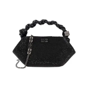 GANNI Fabric One Shoulder Handbags Women's Black
