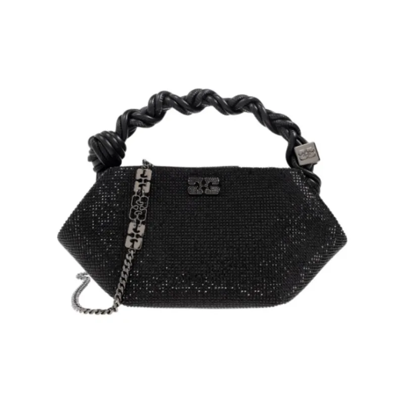 GANNI Fabric One Shoulder Handbags Women's Black-0