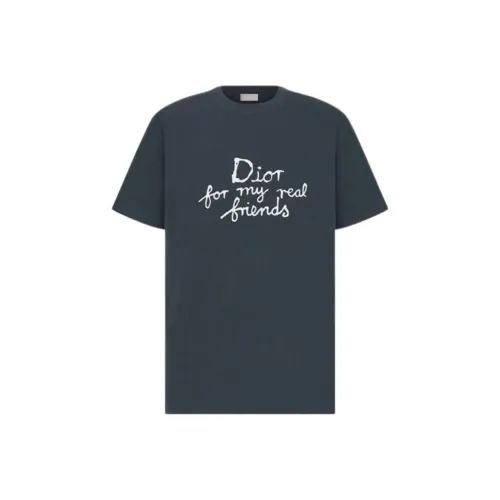 DIOR SS25 T Shirt Men's Marine Blue