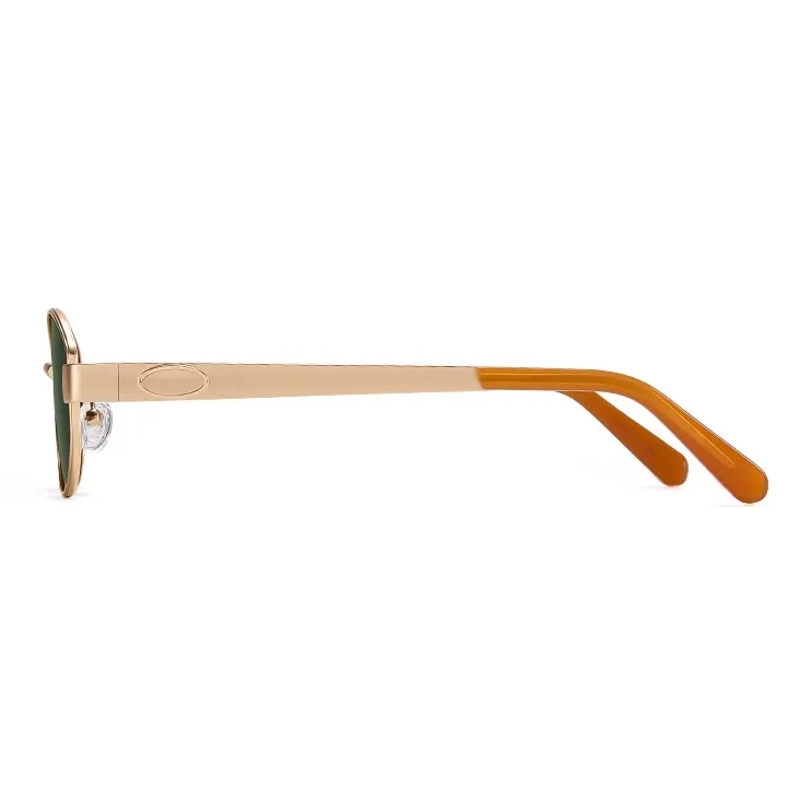 Morakot Alloy Oval Sunglasses Unisex-7