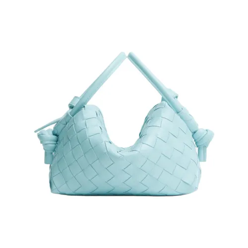Bottega Veneta IntrecciatoLOOP Calfskin Shoulder Bag, Crossbody Bag, Handbag Women's Blue