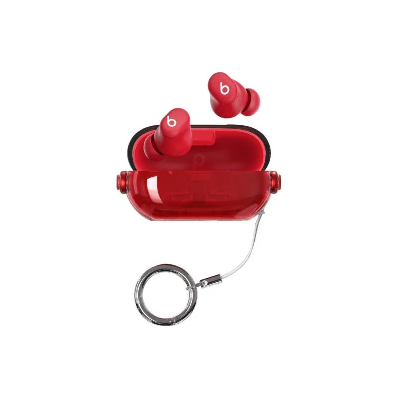 Tong Tong Rabbit Compatibility With Magic Sound Beats Solo Buds TPU Transparent Creative Lock Headphone Cases-5