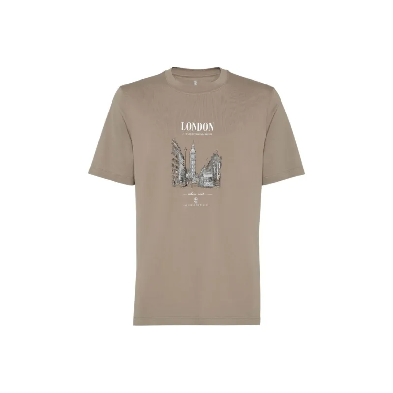 Brunello Cucinelli London Short Sleeved T Shirt-0