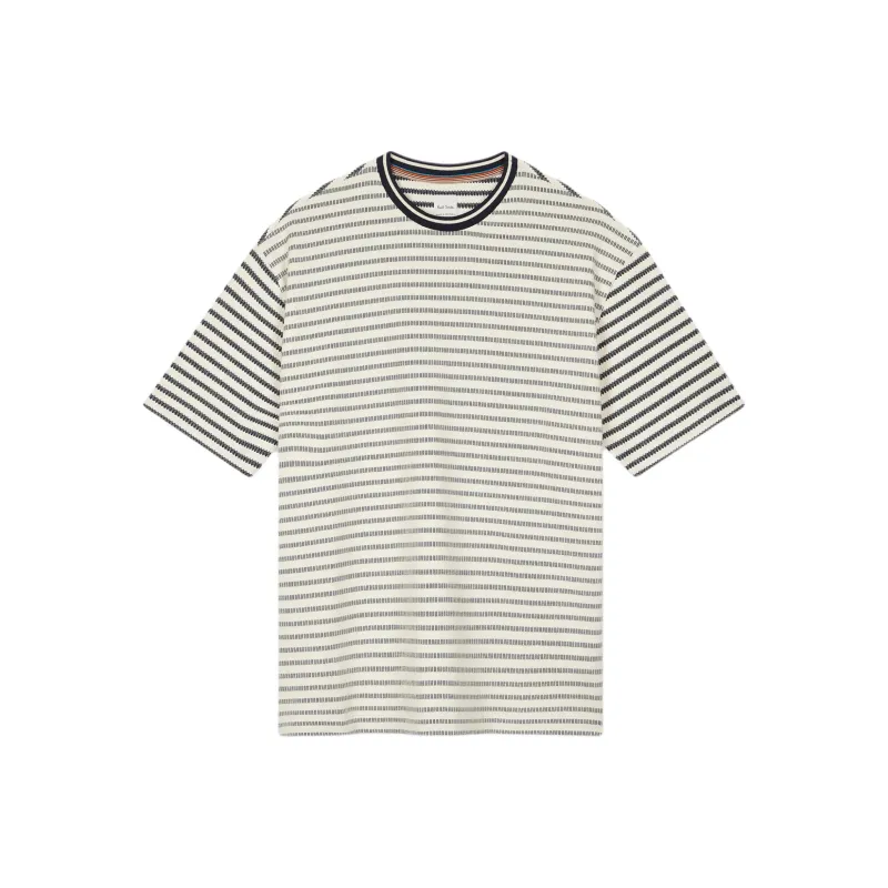 Paul Smith SS25 T Shirt Men's Beige Marine Blue-0