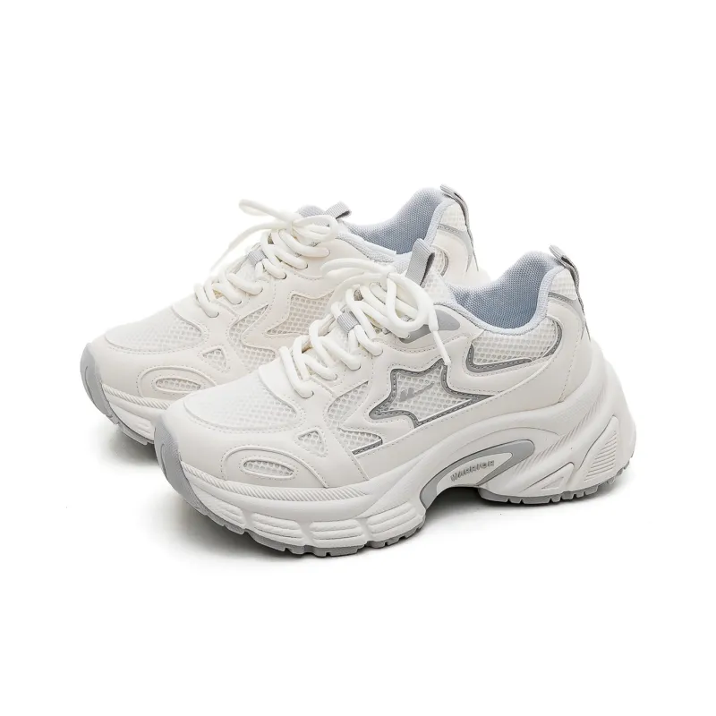 Warrior Wear Resistant Breathable Height Increasing Low Top Chunky Sneakers Women's-10