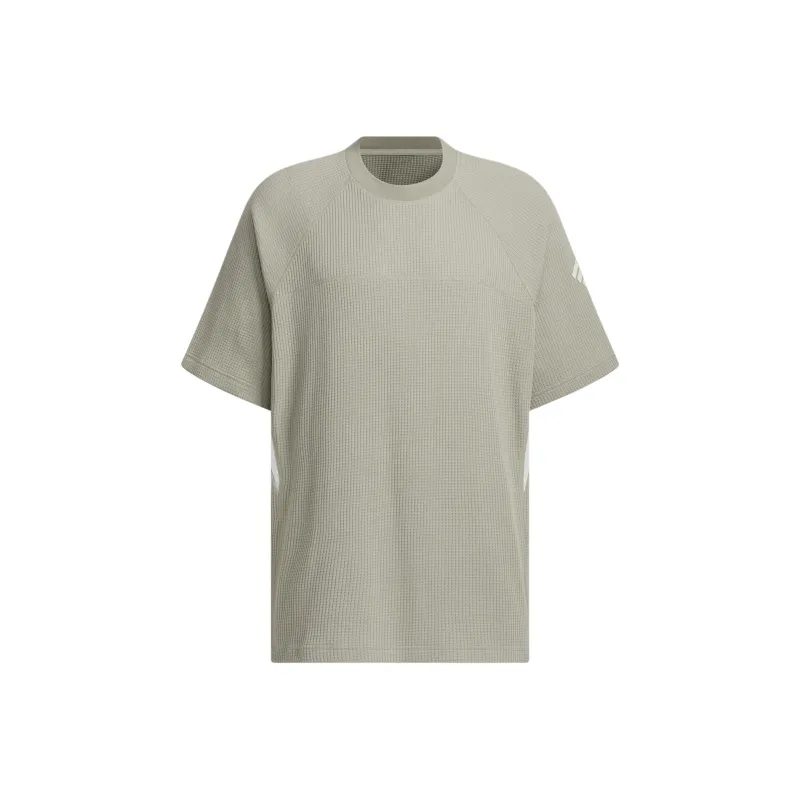 Adidas COLORBLOCK Raglan Sleeve T-Shirt Men's Egg Stone Silver Gray-0
