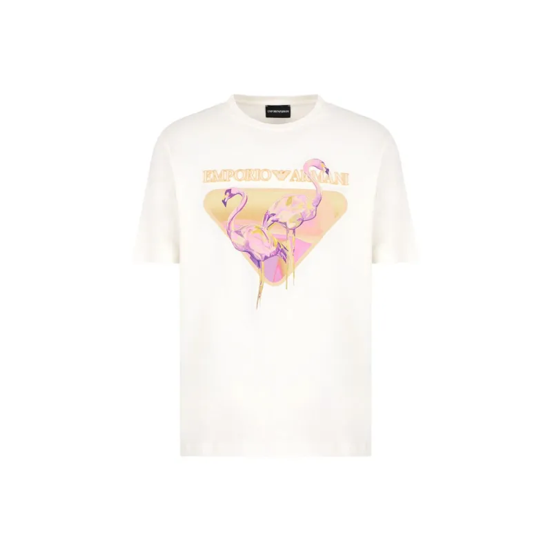 EMPORIO ARMANI Asv Jersey T shirt With Camargue Print-0