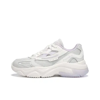 361° Cushioning Breathable Lightweight Low Top Casual Shoes Women's Feather White Light Grape Purple
