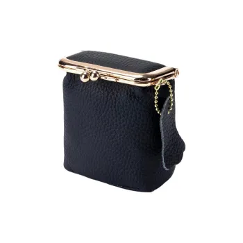 Tong Tong Rabbit Top Grain Cow Leather Coin Purse Regular Women's Black/Orange/Burgundy/Elephant Gray/Denim Blue