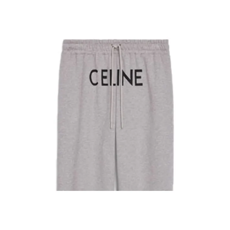 CELINE Knitted Sweatpants Men Gray-2
