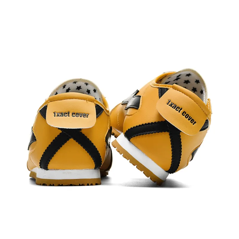 SITULANG Slip Resistant Coverage Low Top Casual Shoes Unisex Yellow Black-4