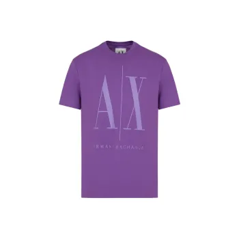 ARMANI EXCHANGE SS24 T Shirt Men's Purple