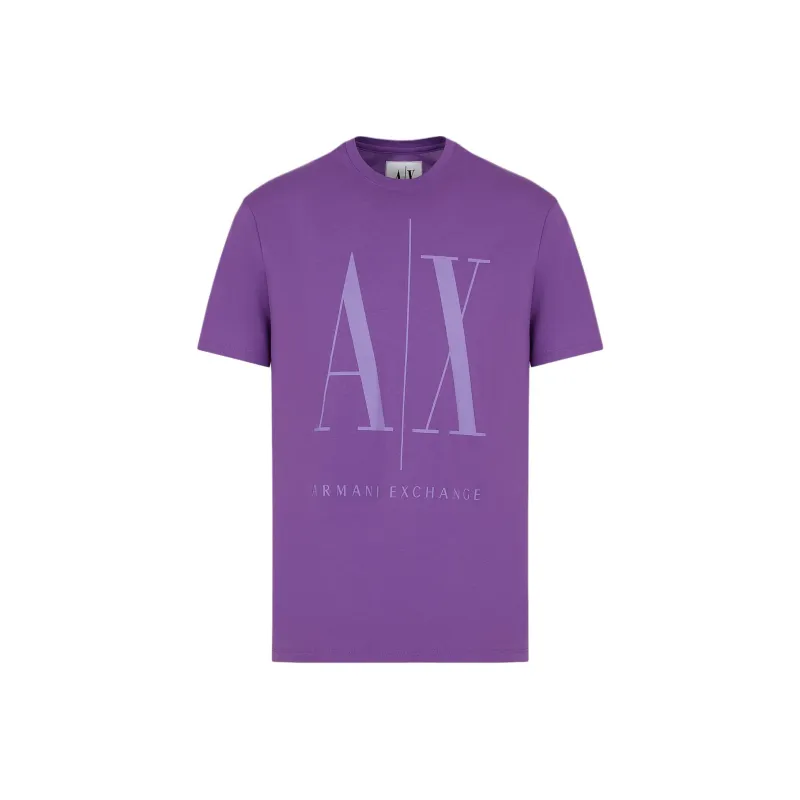 ARMANI EXCHANGE SS24 T Shirt Men's Purple-0