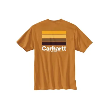 Carhartt T-Shirt Men's Relaxed Fit Golden Oak Color