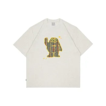 MYSAMESAME SS24 T Shirt Unisex Ecru Heather Gray