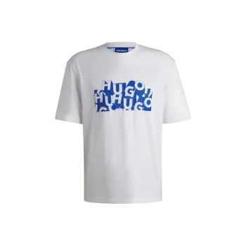 HUGO BOSS Logo print Cotton T shirt