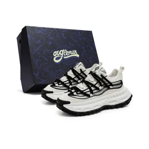 OUGLEMEN Cushioning Anti Slip Wear Resistant Impact Resistant Low Top Chunky Sneakers Men's Box Included