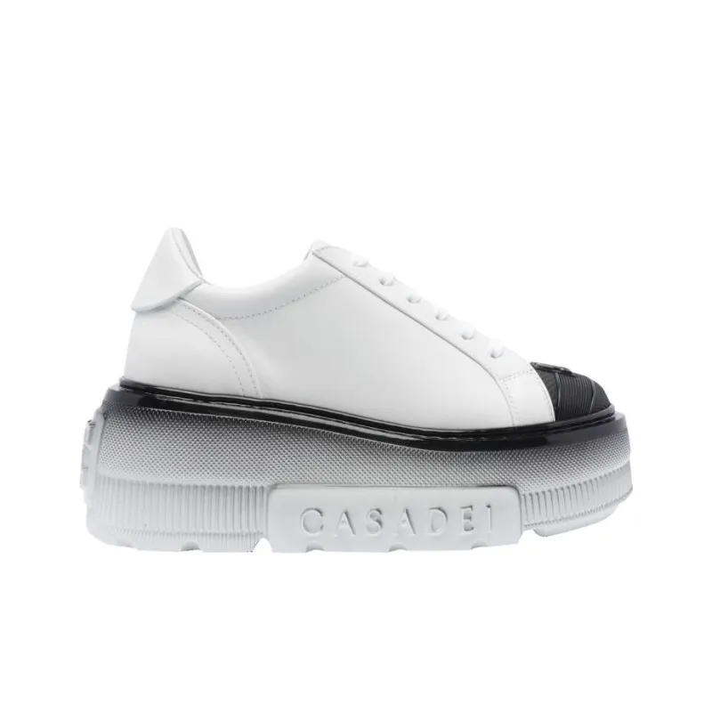Casadei Bianco Low Top Casual Shoes Women's White-1