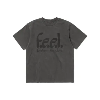 Thisisneverthat x Public Release FW24 TNT EMOTIVE ENERGY Washed Tee Charcoal T Shirt Unisex Charcoal Gray