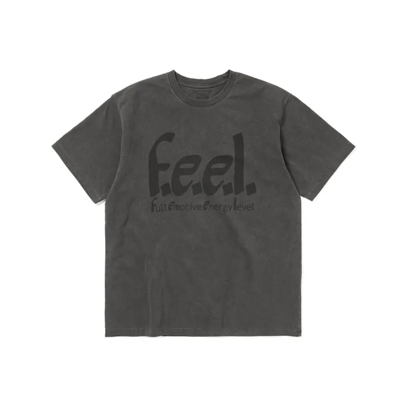 Thisisneverthat x Public Release FW24 TNT EMOTIVE ENERGY Washed Tee Charcoal T Shirt Unisex Charcoal Gray-0