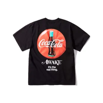 Coca-cola X Awake NY Coca-Cola Co-brand T-Shirts Unisex Black
