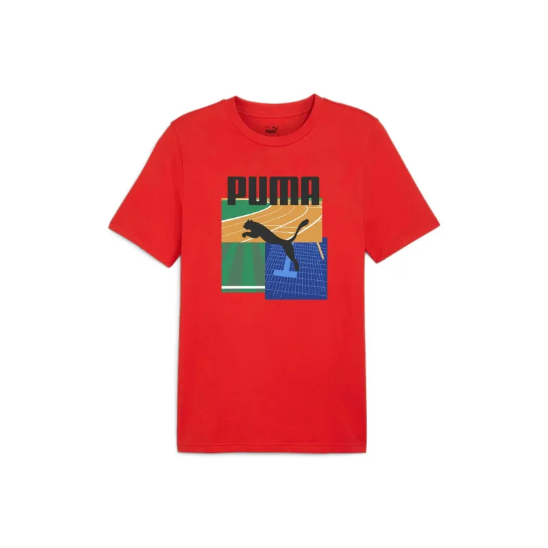 PUMA T-Shirts Men Red-0