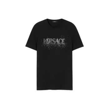 VERSACE Fading VERSACE Crystal embellished T Shirt